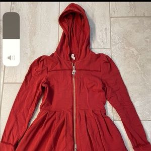 Pink lotus hooded sweater